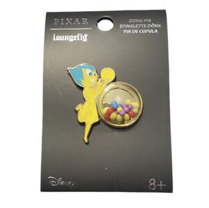 New Loungefly Disney Pixar Inside Out Joy 3D Dome Enamel Collection Pin